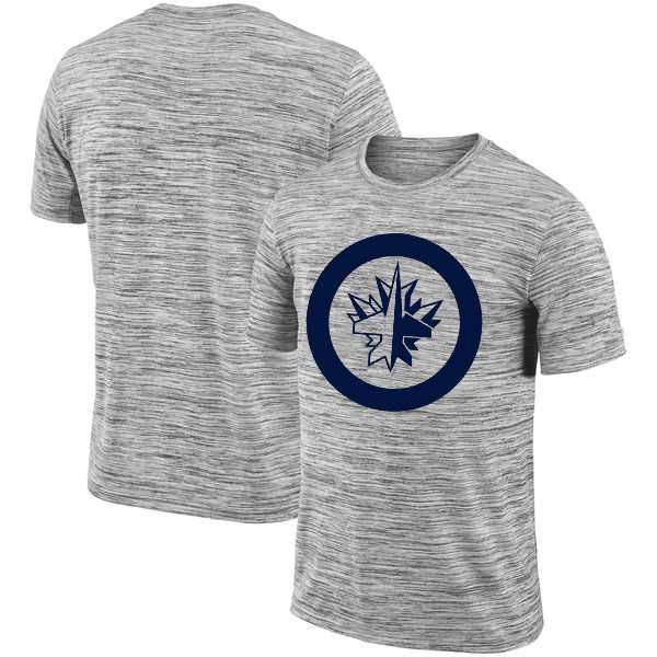 Winnipeg Jets 2018 Heathered Black Sideline Legend Velocity Travel Performance T-Shirt,We sell and wholesale Winnipeg Jets 2018 Heathered Black Sideline Legend Velocity Travel Performance T-Shirt on line form chian!